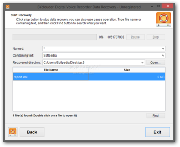 BYclouder Digital Voice Recorder Data Recovery screenshot 4