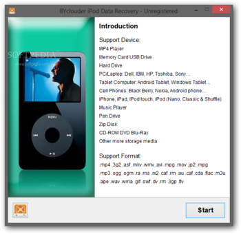 BYclouder iPod Data Recovery screenshot