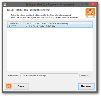 BYclouder iPod Data Recovery screenshot 3