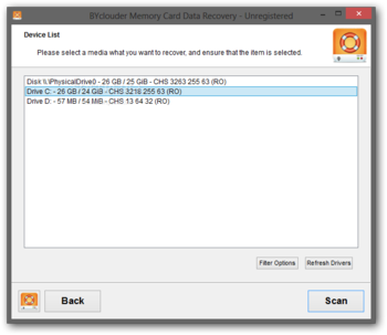 BYclouder Memory Card Data Recovery screenshot 2