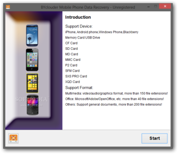 BYclouder Mobile Phone Data Recovery screenshot