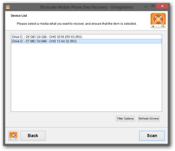BYclouder Mobile Phone Data Recovery screenshot 2