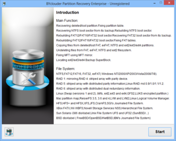 BYclouder Partition Recovery Enterprise screenshot