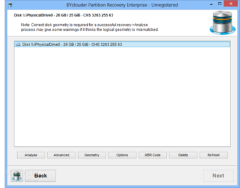 BYclouder Partition Recovery Enterprise screenshot 2