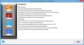 BYclouder Partition Recovery Pro screenshot