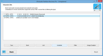 BYclouder Partition Recovery Pro screenshot 3