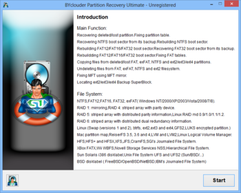 BYclouder Partition Recovery Ultimate screenshot