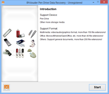 BYclouder Pen Drive Data Recovery screenshot