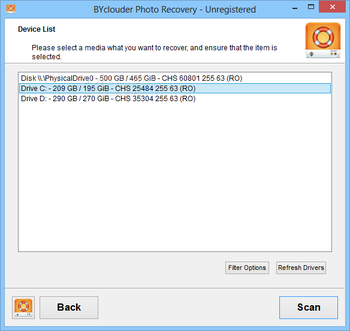 BYclouder Photo Recovery screenshot