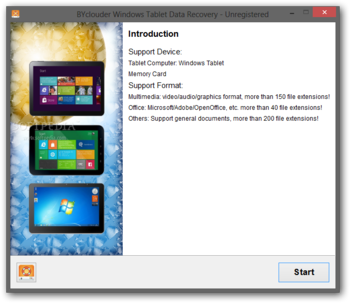BYclouder Windows Tablet Data Recovery screenshot