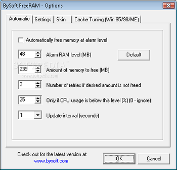 BySoft FreeRAM screenshot 2