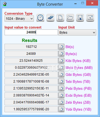 Byte Converter screenshot