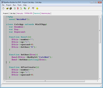 ByteRun Builder for PHP screenshot 2