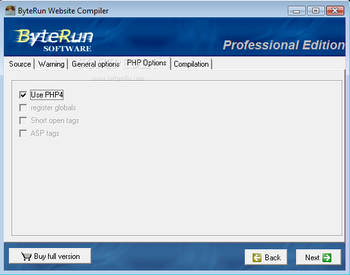 ByteRun Website Compiler screenshot 3