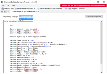 ByteScout BarCode Generator screenshot 6