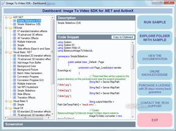 Bytescout Image To Video SDK screenshot 3