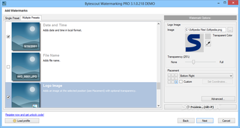 Bytescout Watermarking PRO screenshot 3