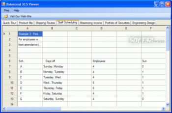 Bytescout XLS Viewer screenshot 2