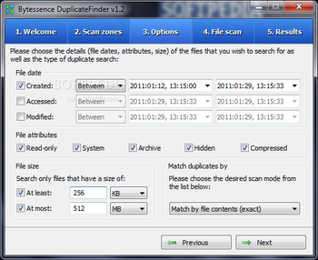 Bytessence DuplicateFinder Portable screenshot 3