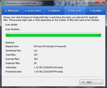 Bytessence DuplicateFinder Portable screenshot 4