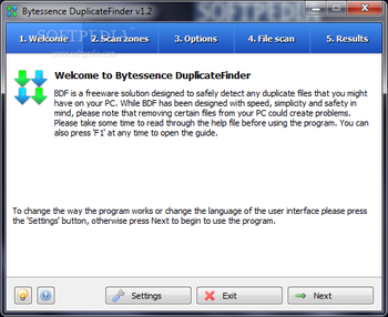 Bytessence DuplicateFinder screenshot