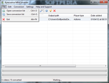 Bytessence MPxConverter screenshot 2