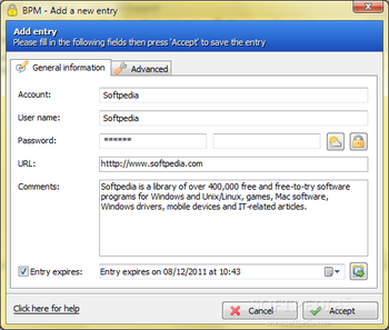 Bytessence PasswordManager (formerly Bytessence PassKeeper) screenshot 2