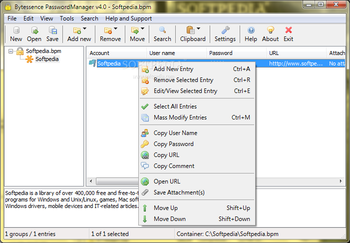 Bytessence PasswordManager (formerly Bytessence PassKeeper) screenshot 3