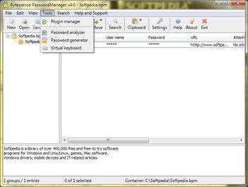 Bytessence PasswordManager (formerly Bytessence PassKeeper) screenshot 5