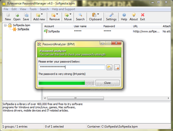 Bytessence PasswordManager (formerly Bytessence PassKeeper) screenshot 7