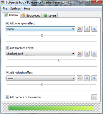 Bytessence UserbarGenerator screenshot