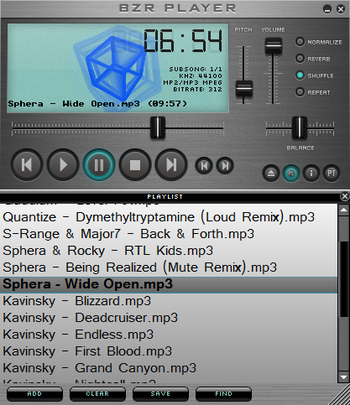 BZR Player screenshot