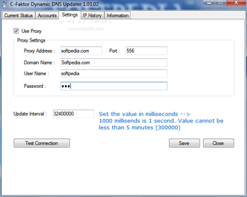 C-Faktor Dynamic DNS Updater screenshot 3