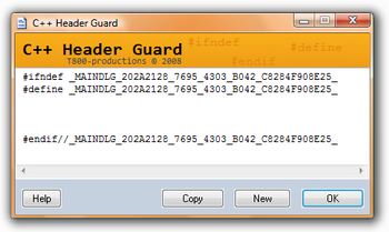 C++ Header Guard screenshot