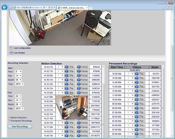 C-MOR IP Video Surveillance VM Software screenshot