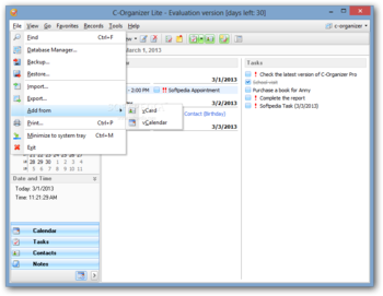 C-Organizer Lite screenshot 2