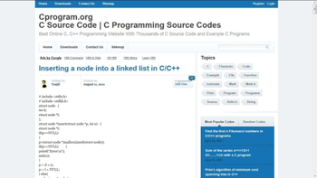 C Source Code screenshot