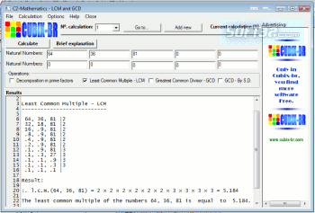 C2-Mathematics - LCM and GCD screenshot 3
