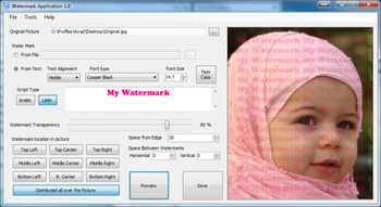 C4 Watermark Application screenshot