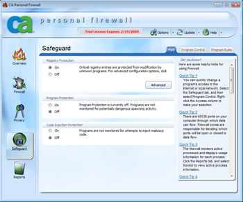 CA Personal Firewall 2009 screenshot 11
