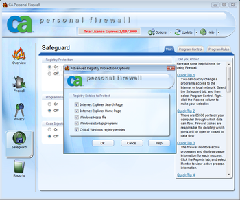 CA Personal Firewall 2009 screenshot 12