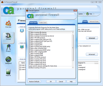 CA Personal Firewall 2009 screenshot 3