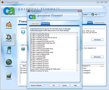 CA Personal Firewall 2009 screenshot 4
