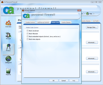 CA Personal Firewall 2009 screenshot 9