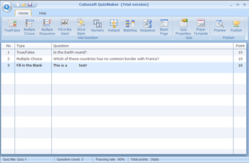 Cabasoft QuizMaker screenshot