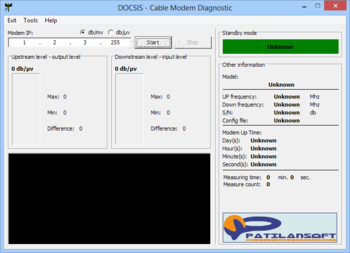 Cable Modem Diagnostic screenshot