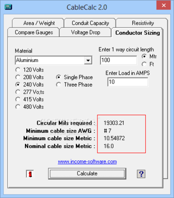 CableCalc screenshot 4