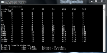 Cache Latency Computation screenshot