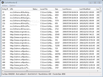Cache Monitor II screenshot