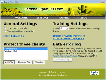 Cactus Spam Filter screenshot 2